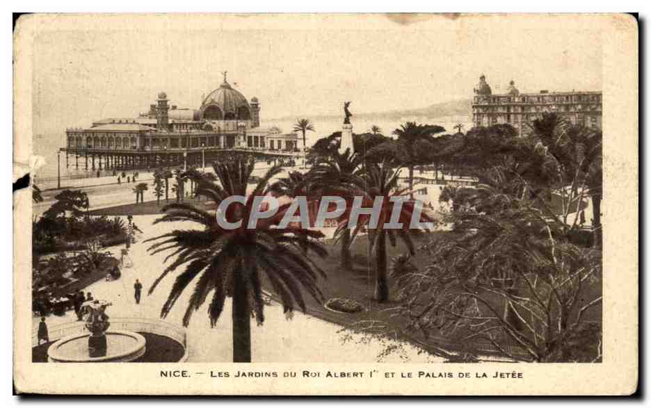 Nice — Les Jardins du Roi Albert Ier et le Palais de la Jetée — CPAPHIL
