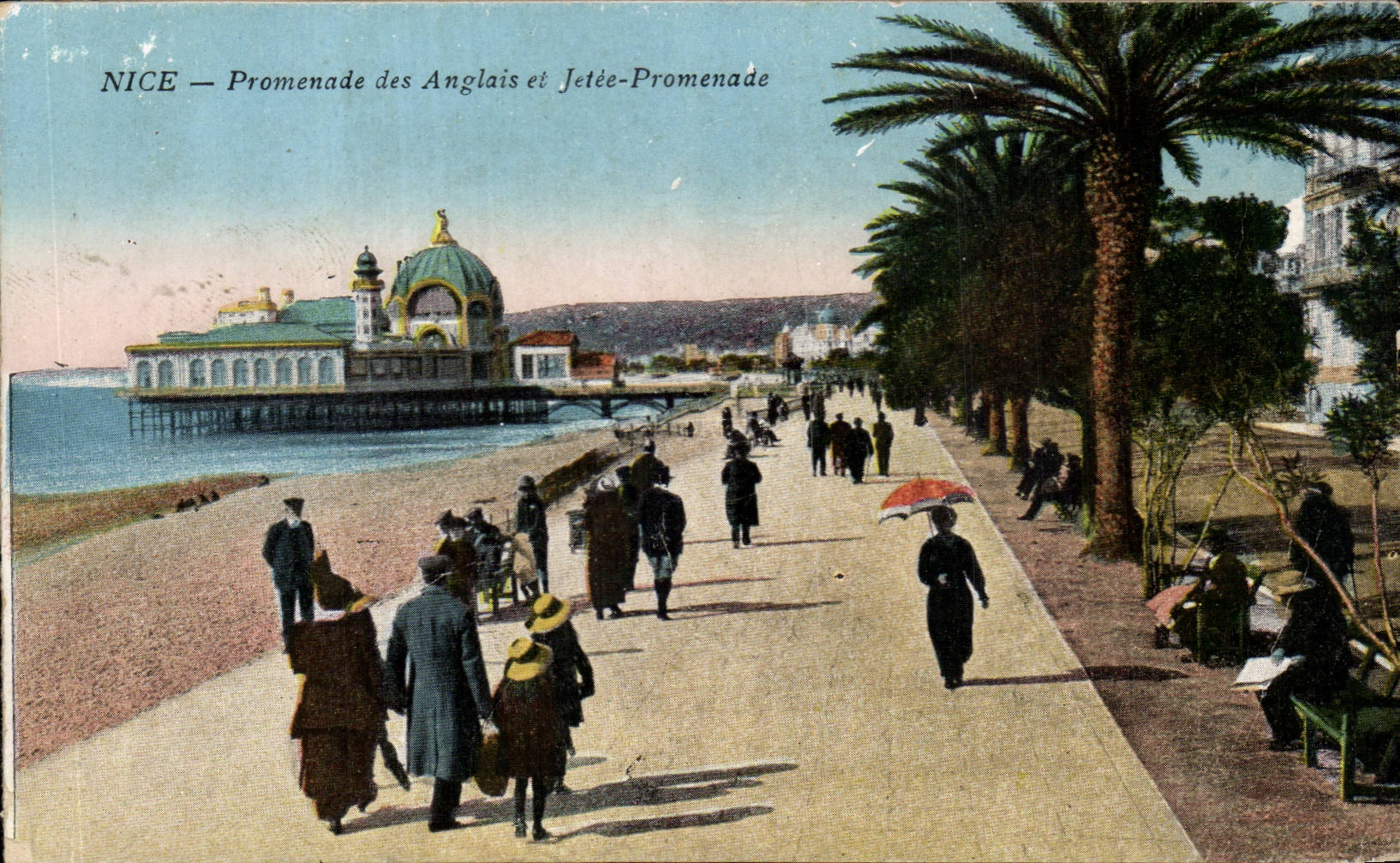 CPA Nice Promenade des anglais et jetee promenade