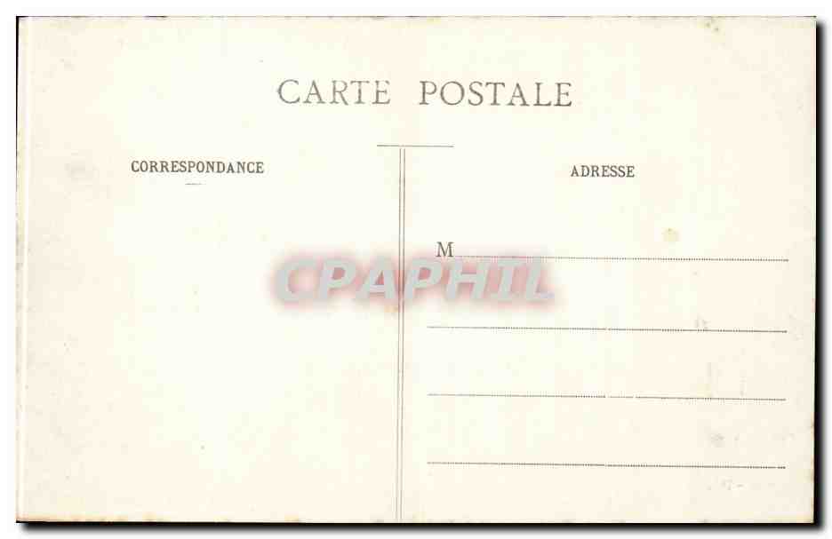 Paris CPA Bois de Boulogne Pavillon d'Ermenonville — Rückseite