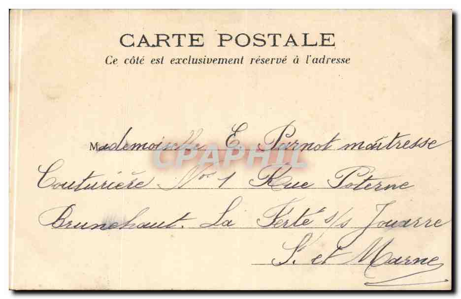 Paris CPA Saint Chapelle — Verso