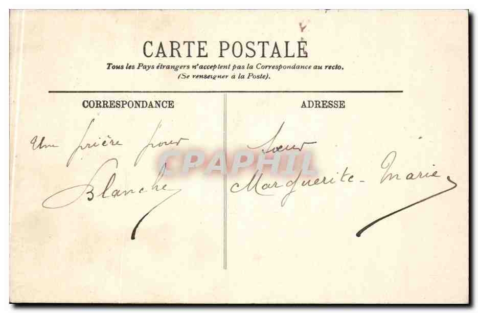 Paris CPA Le Sacre Coeur — Rückseite
