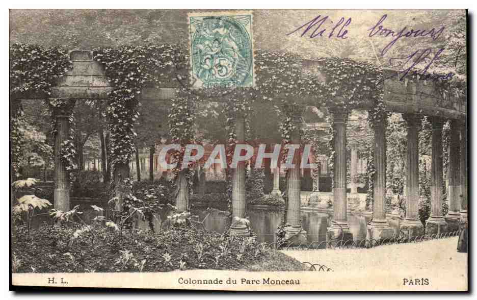 Paris CPA Colonnade du parc Monceau