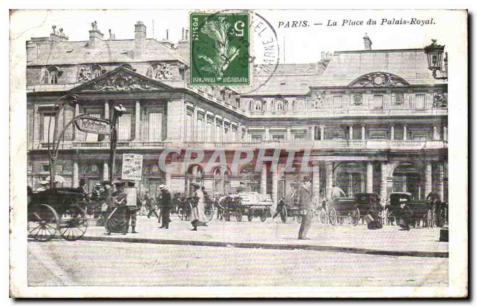 Paris CPA Place du palais Royal