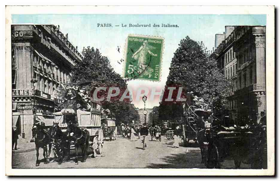 Paris CPA Boulevard des ITaliens
