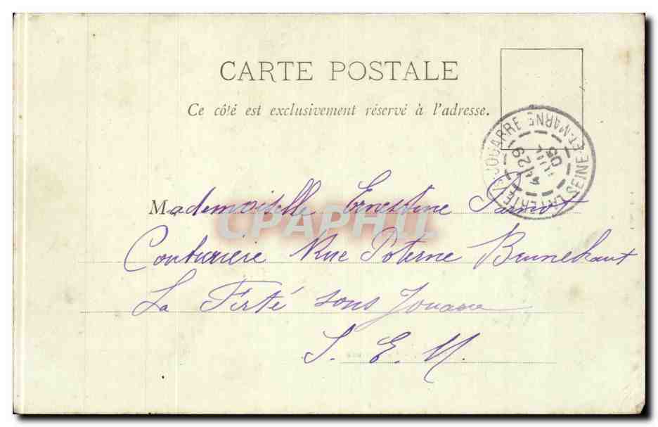 Paris CPA La Bourse — Rückseite