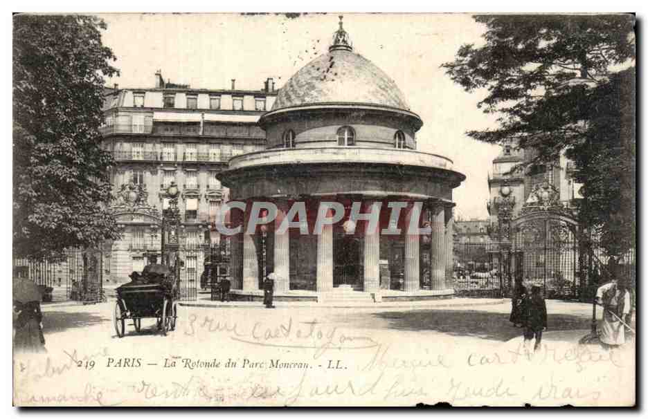 Paris CPA La rotonde du Parc Monceau