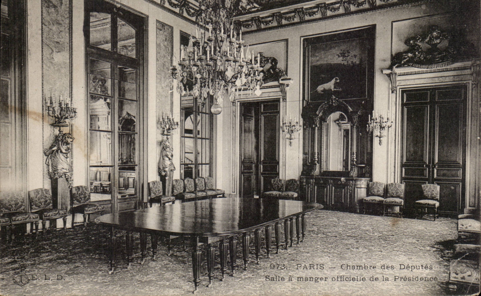 Paris CPA Chambre des DEputes Salle a manger officielle de la Presidence