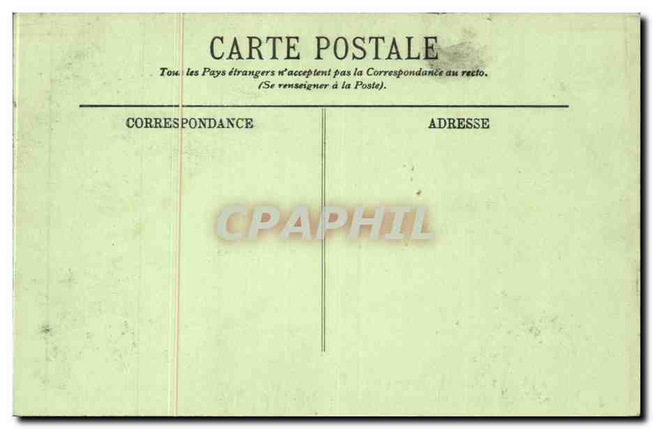 Paris CPA Cimetiere du Pere Lachaise Monument aux morts — Rückseite