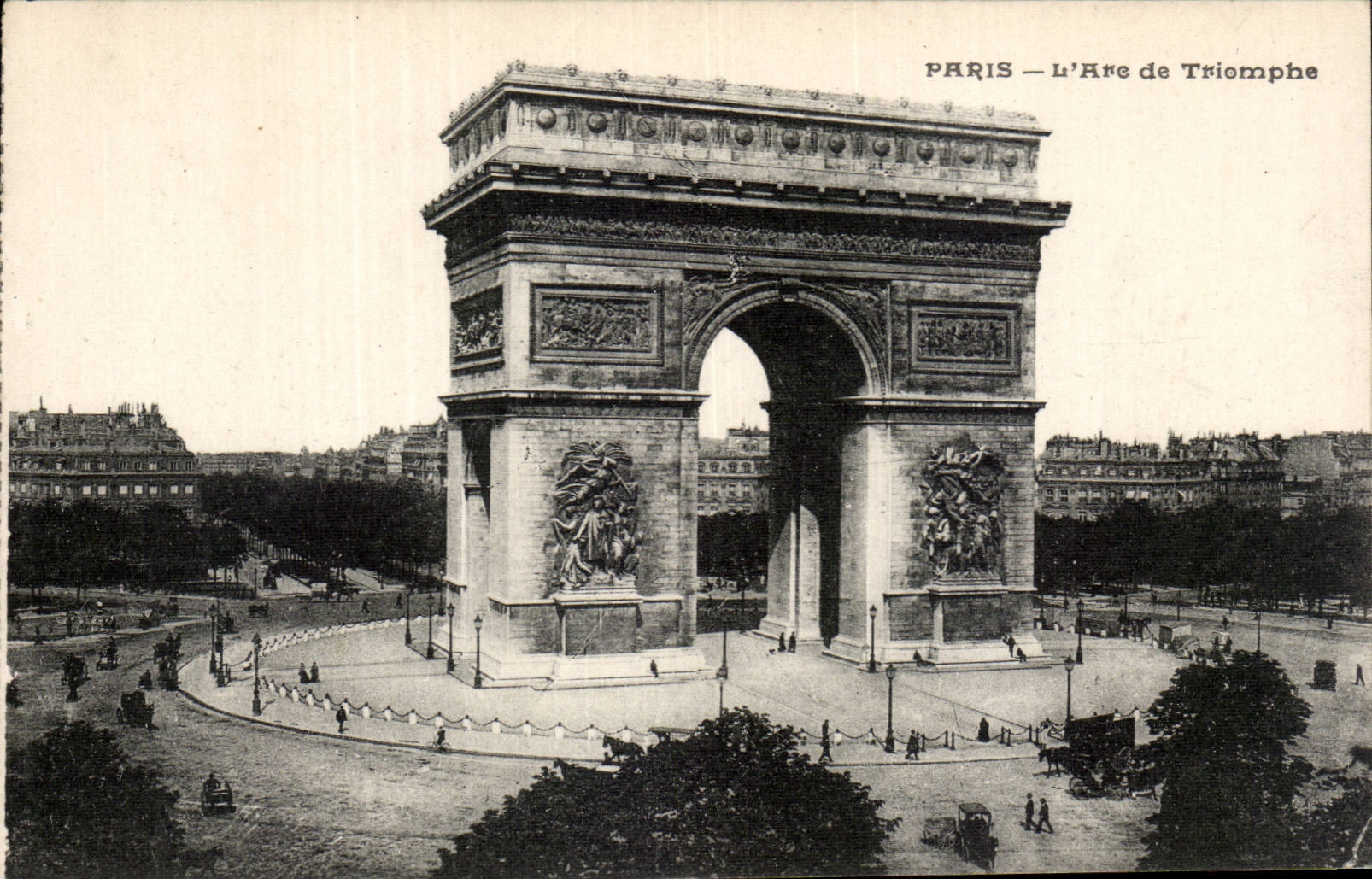 Paris CPA Arc de triomphe
