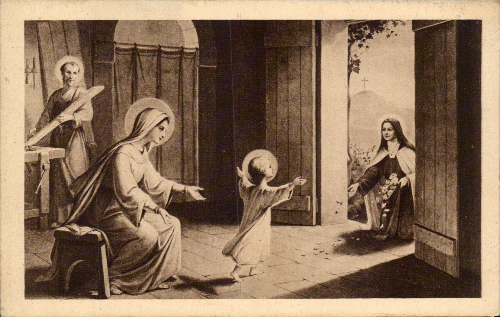 CPA Fantaisie Sainte Therese de l'enfant Jesus 