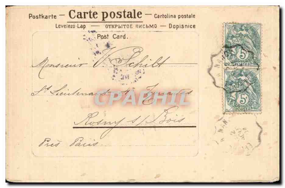 CPA Fantaisie Biches — Rückseite