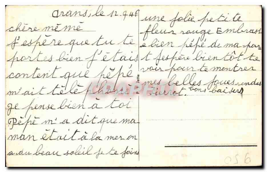 CPA Fantaisie Enfant Chien dog — Rückseite