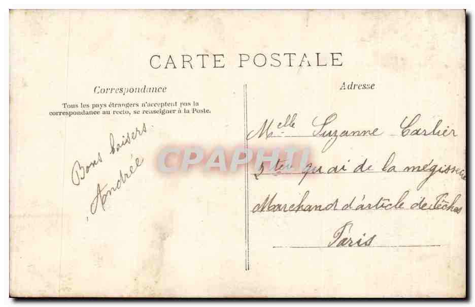 CPA Fantaisie Enfant — Verso