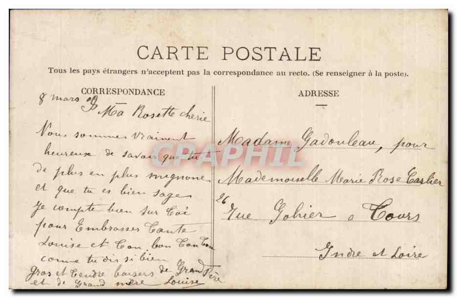 CPA Fantaisie Enfant — Rückseite