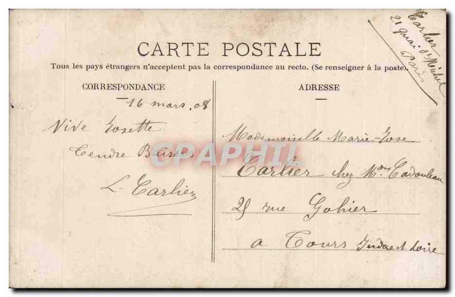 CPA Fantaisie Enfant — Rückseite