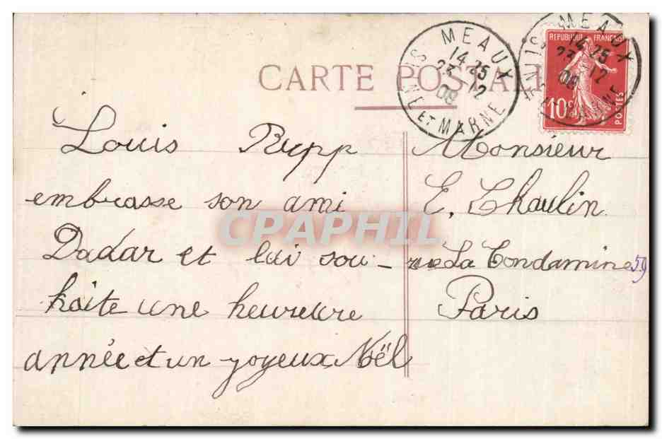 CPA Fantaisie Enfants — Rückseite