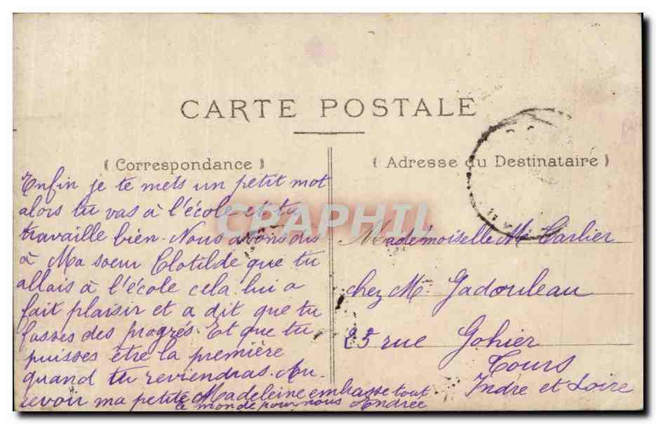 CPA Fantaisie Enfant — Rückseite