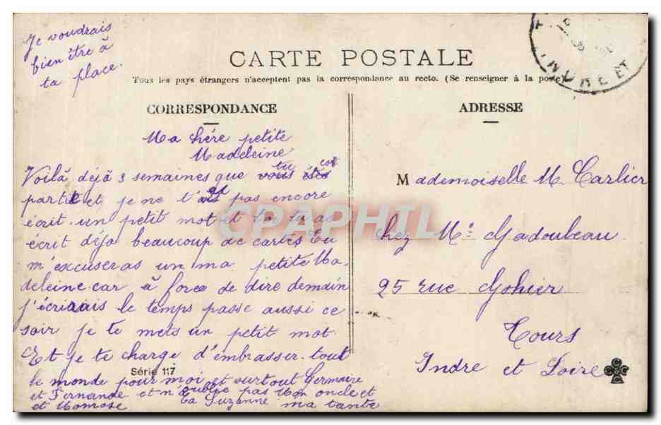 CPA Fantaisie Enfant  — Verso