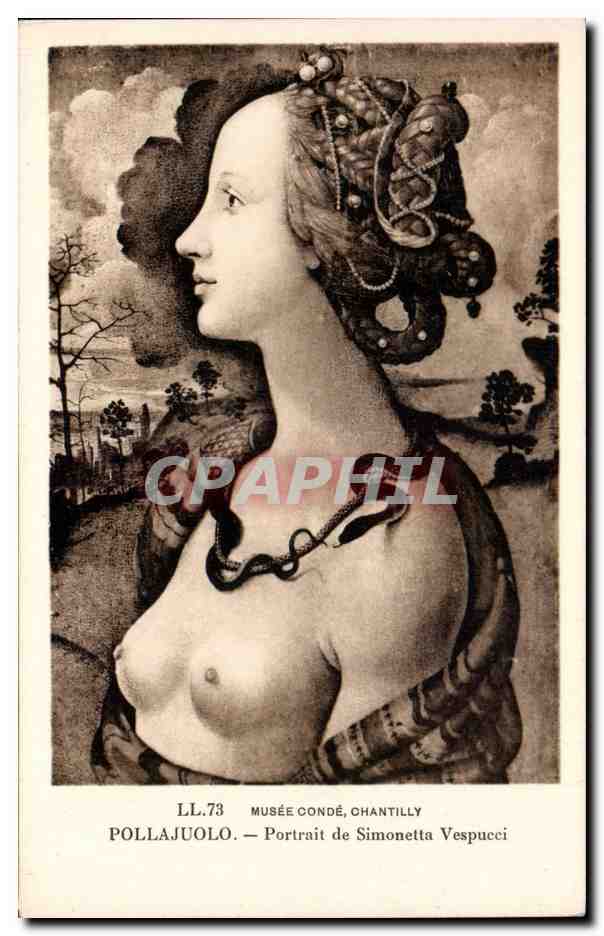 CPA Musee Conde Chantilly Pollajuolo Portrait de Simonetta Vespucci
