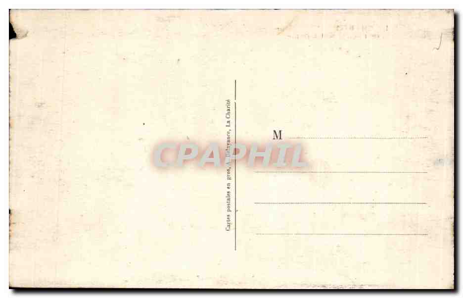 CPA La Cahrite Interieur de l'eglise Notre Dame — Rückseite