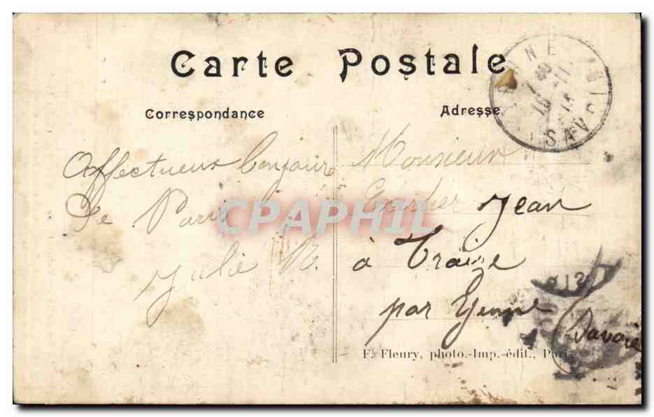 Le Val-de-Grâce — Paris (Vᵉ arrondissement) — F. Fleury, photo-imp.-édit., Paris — Verso
