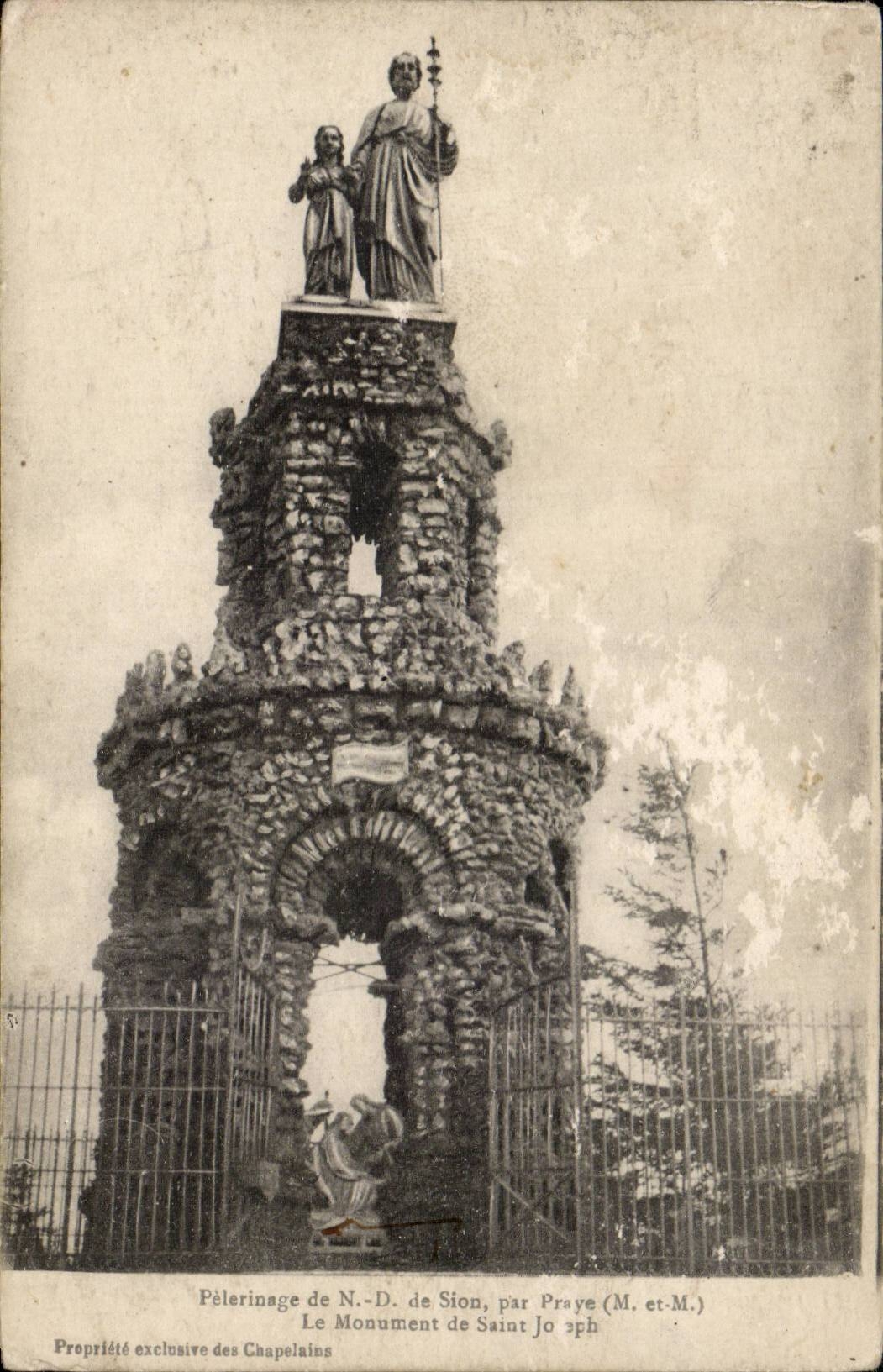 Pèlerinage de N.-D. de Sion — Monument de Saint Jo — par Praye (M. et M.)