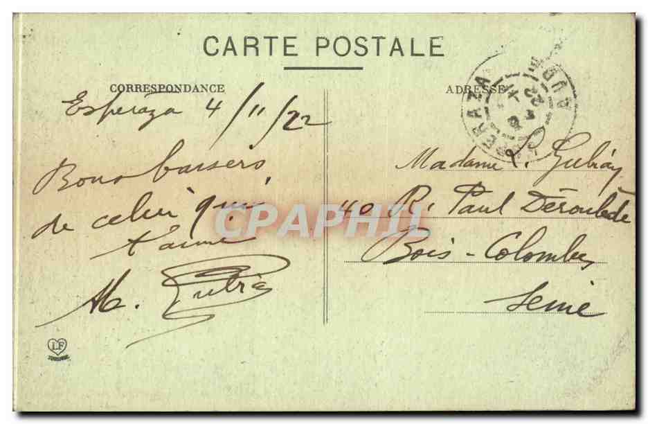 CPA Vallee de l'Aude Entree du defile de la Pierre Lys Le trou du cure — Rückseite