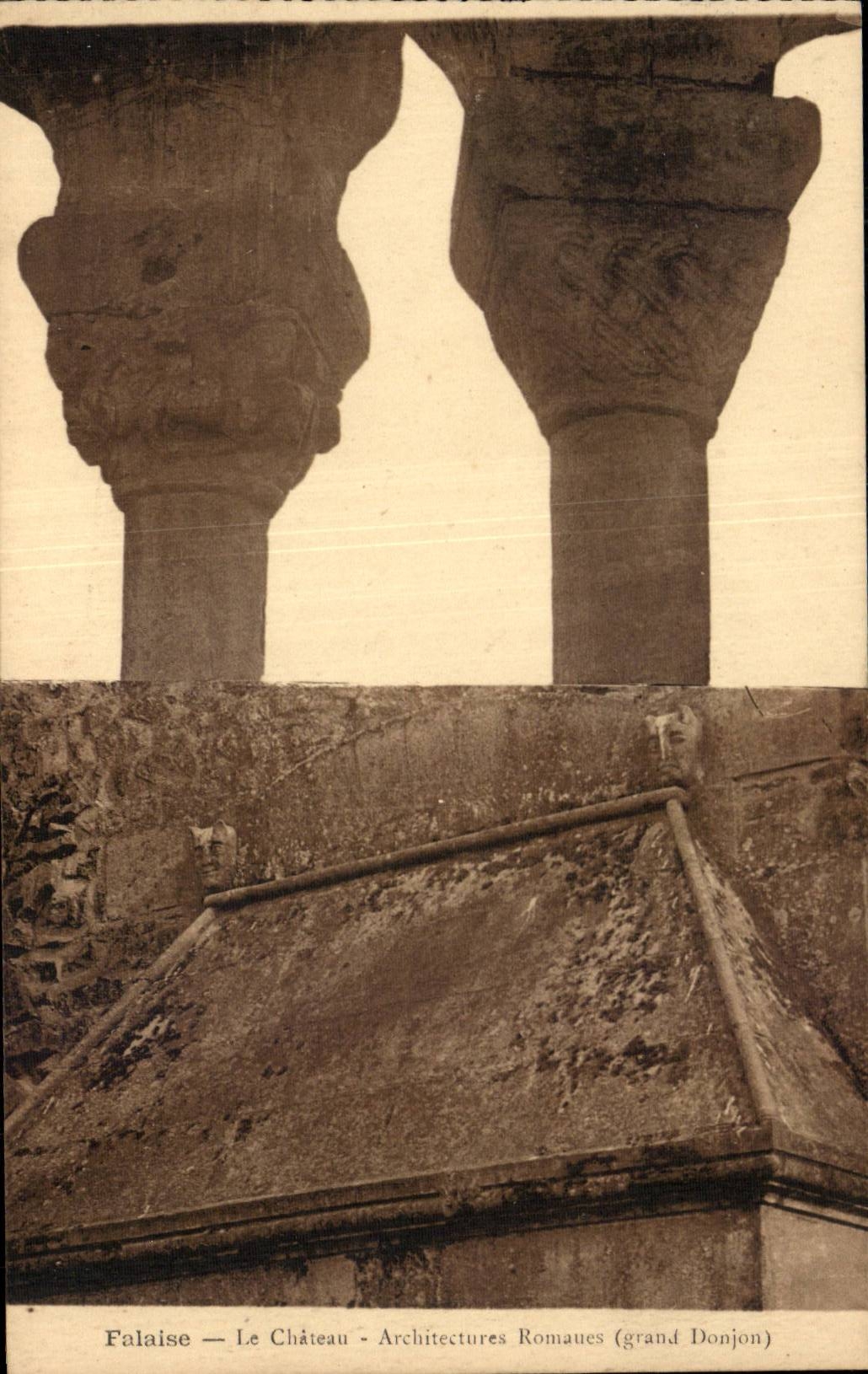 CPA FAlaise le chateau Architectures romaines