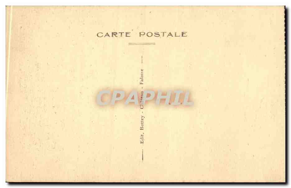 CPA FAlaise le chateau Architectures romaines — Verso