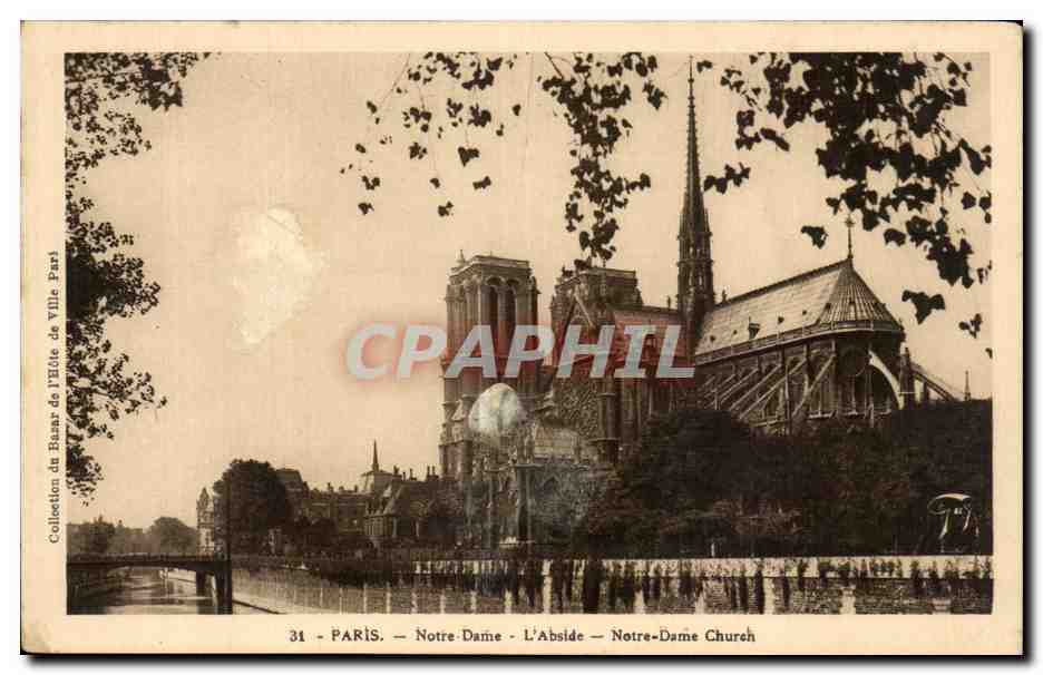 Paris - Notre-Dame - Die Apse — Sammlung des Bazar de l'Hôtel de Ville Paris