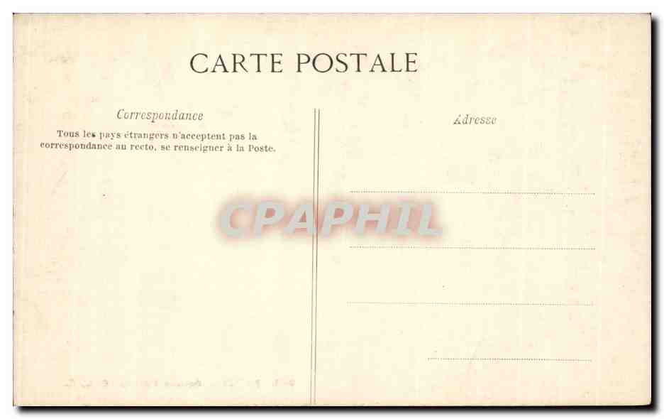 Paris CPA Square Palissy — Rückseite