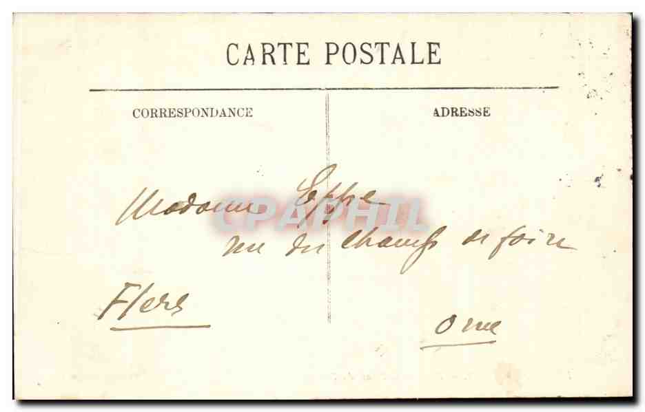 Paris CPA Vue vers la pointe du vert galant — Verso