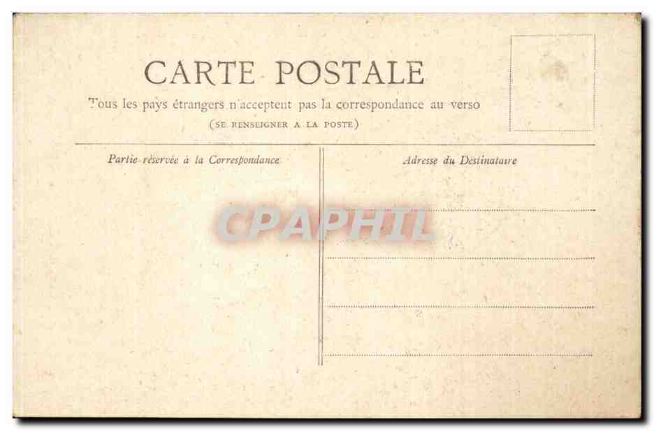 Paris CPA Arc de Triomphe — Verso
