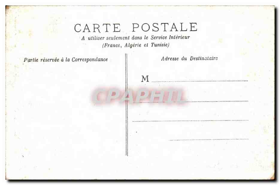 Paris CPA Place de la Concorde — Rückseite