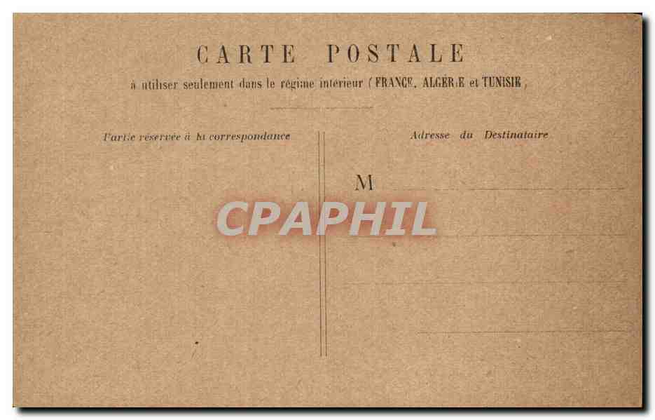 Paris CPA Pantheon — Verso