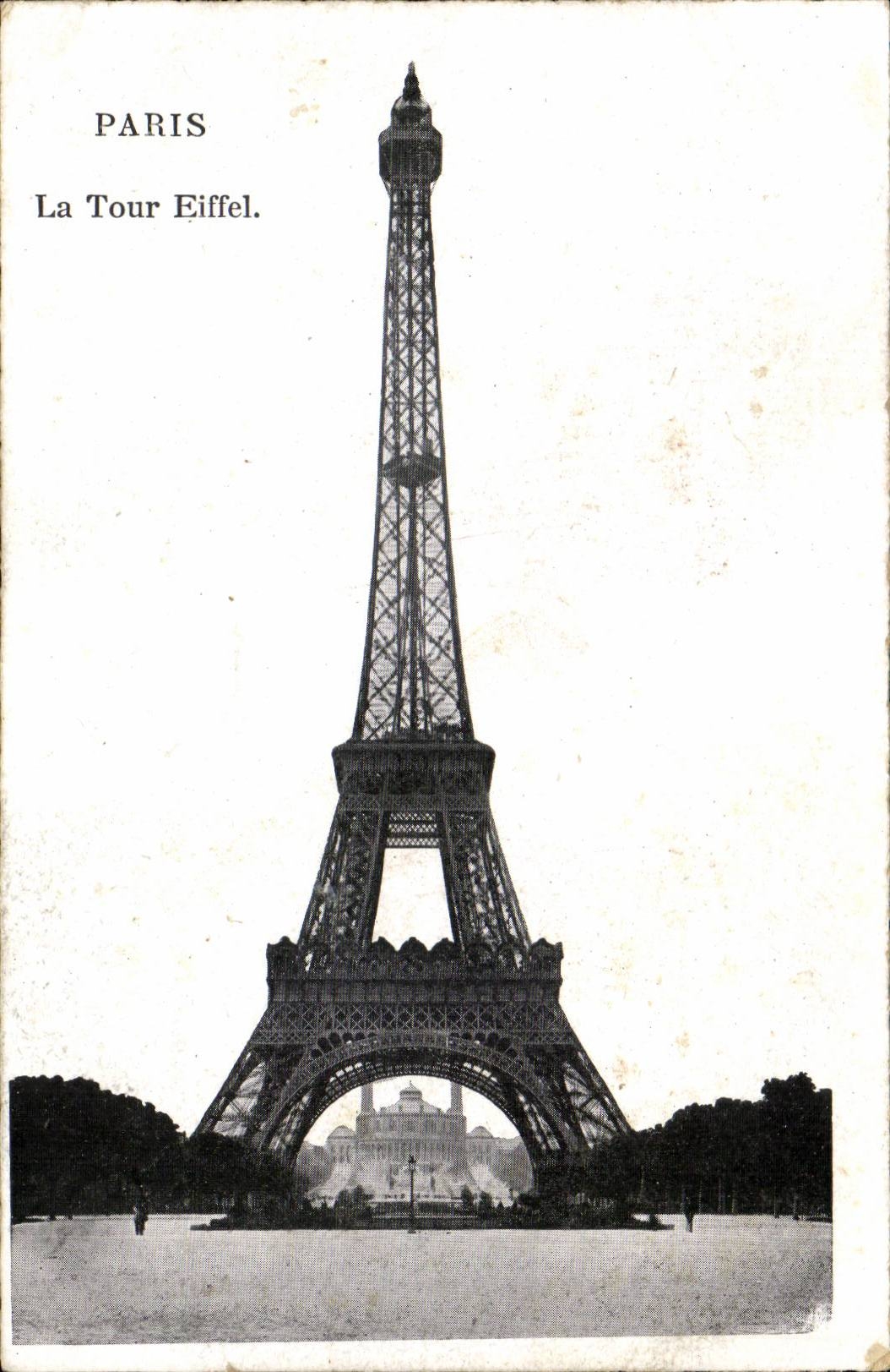 Paris CPA La Tour Eiffel
