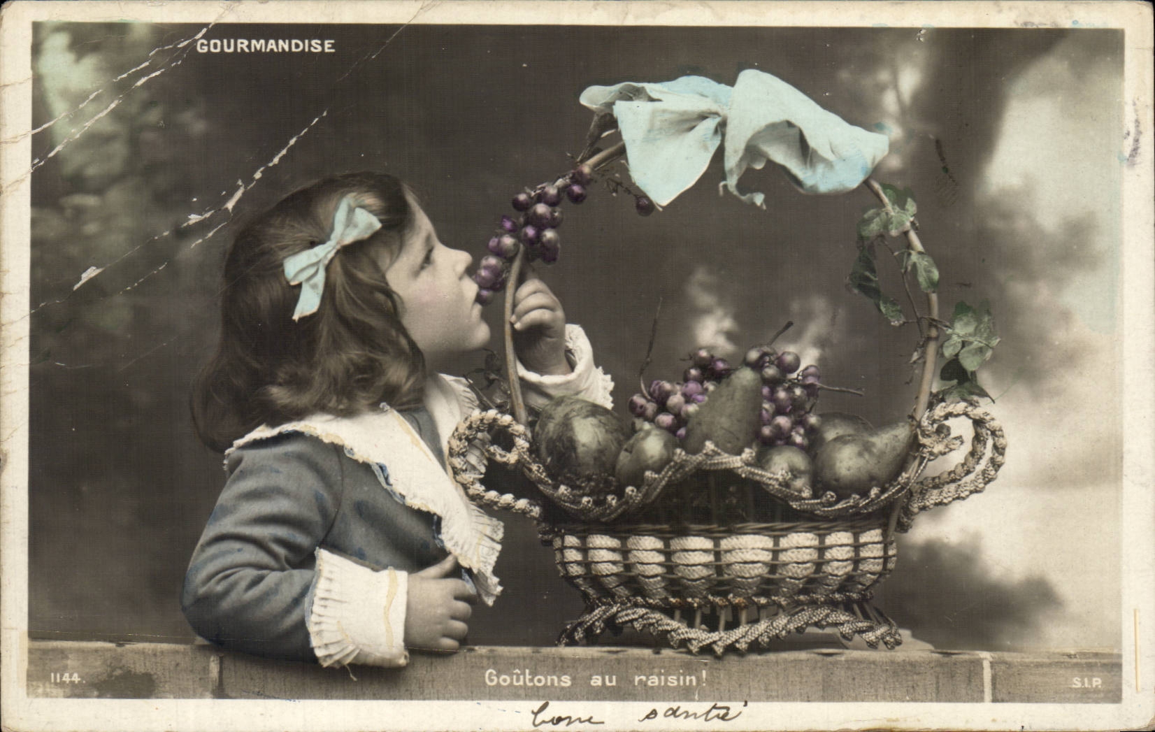 CPA Fantaisie Enfant Gourmandise