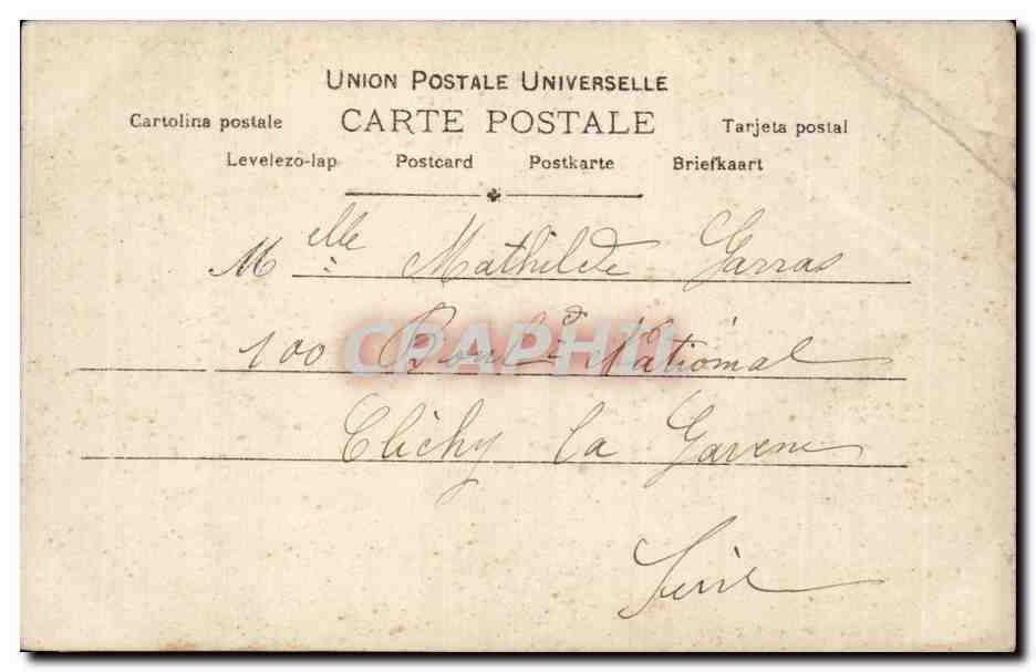 CPA Fantaisie Enfant Gourmandise — Rückseite