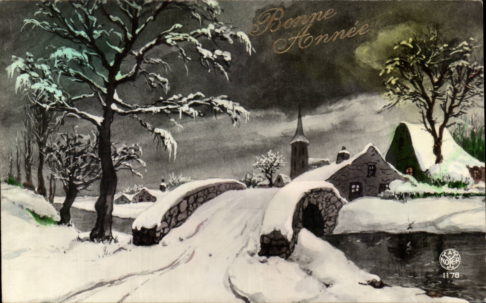 CPA Fantaisie Bonne annee