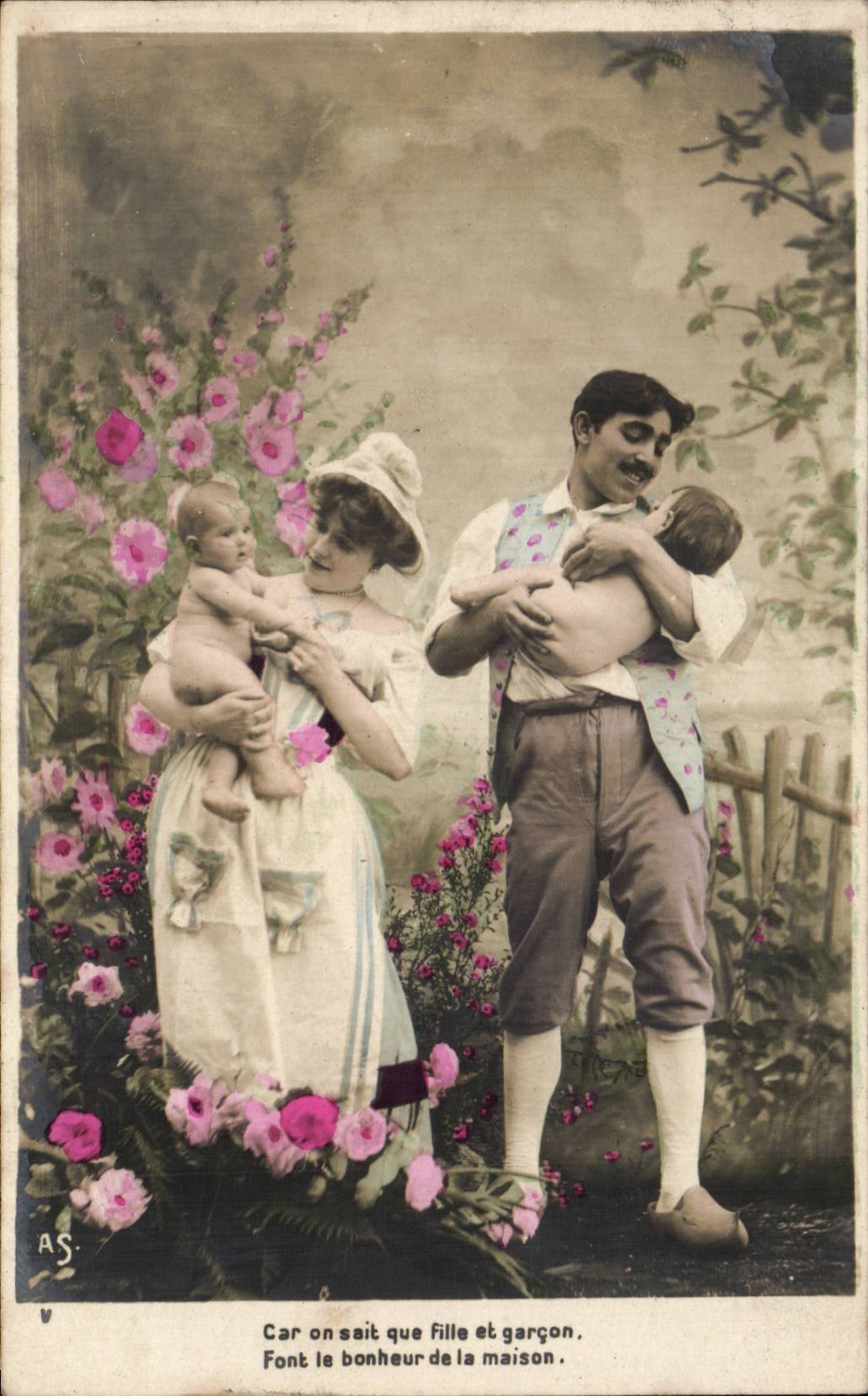 Famille avec deux enfants — AS, n° V