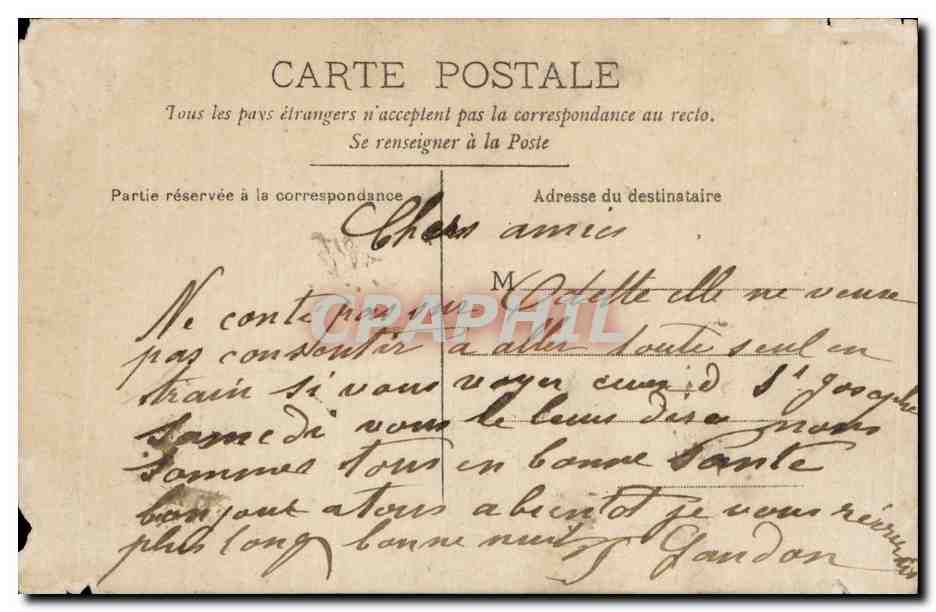 CPA Fantaisie Enfants Bonnes Paques Easter — Rückseite