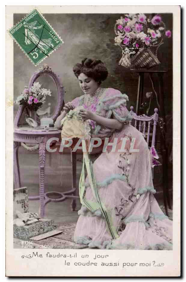 CPA Fantaisie Femme 