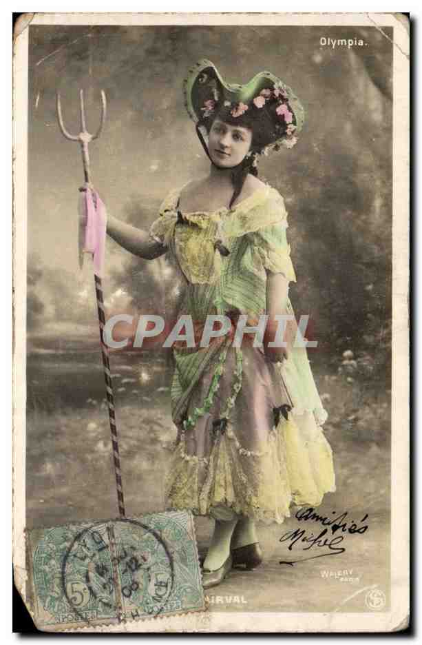 CPA Fantaisie Femme en diable