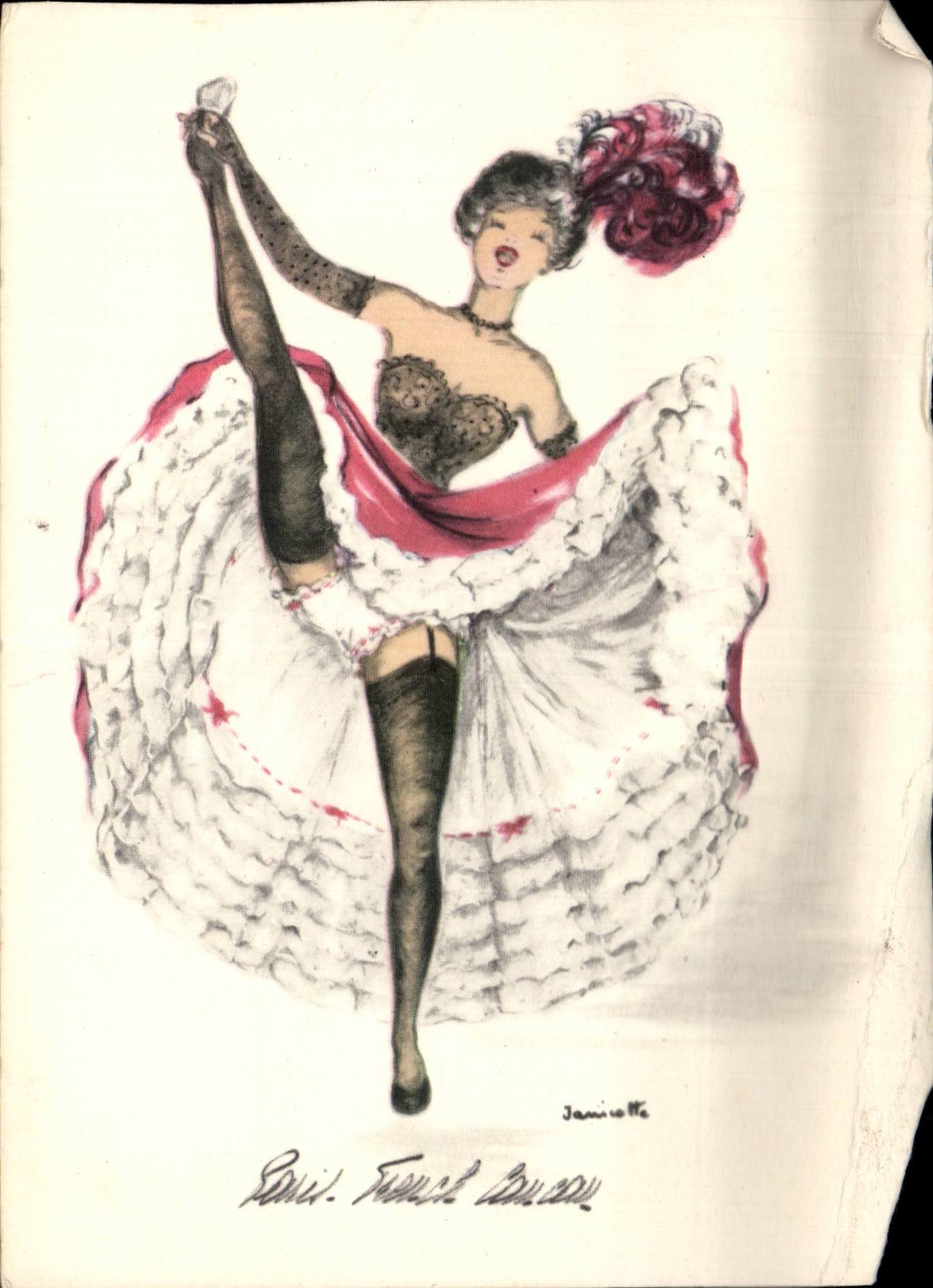 Danseuse en robe à volants — Janirotte — Éditions du Nord, N°1