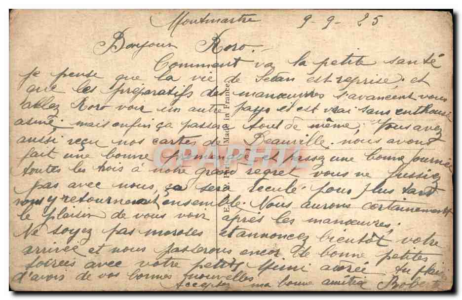 CPA Fantaisie Enfants — Rückseite