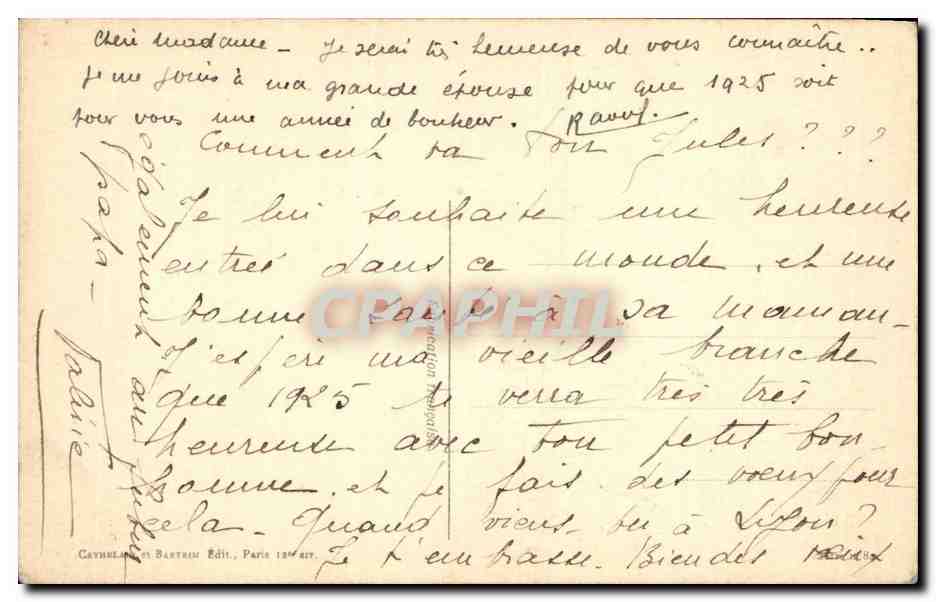 CPA Fantaisie Chien l'intrus Dog — Rückseite