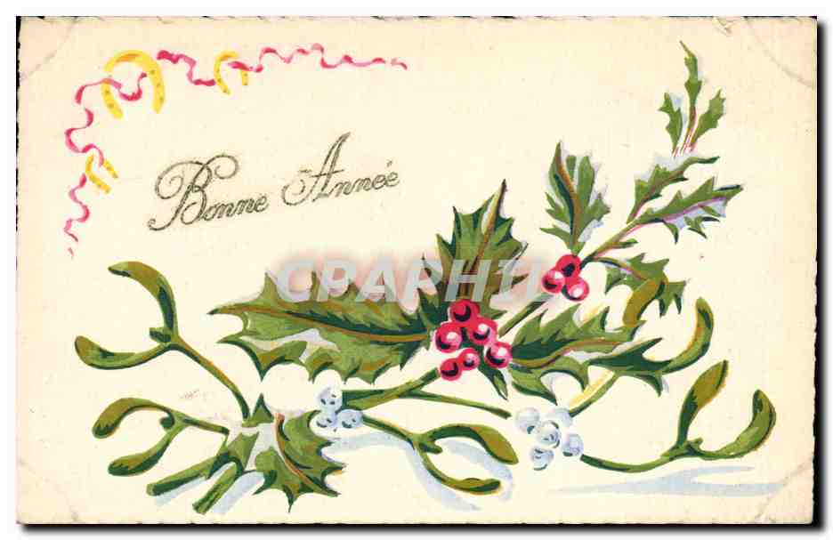CPA Fantaisie Fleurs Bonen annee