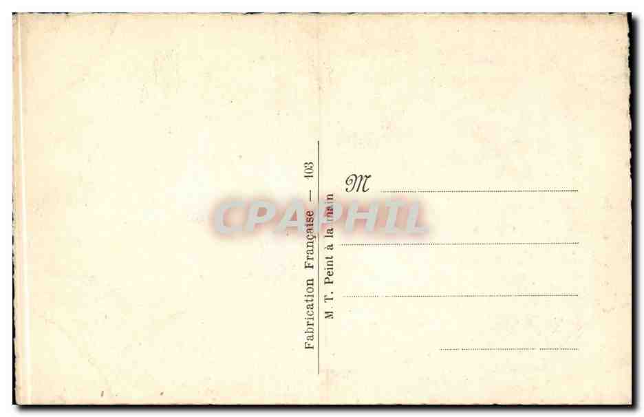 CPA Fantaisie Fleurs Bonen annee — Verso