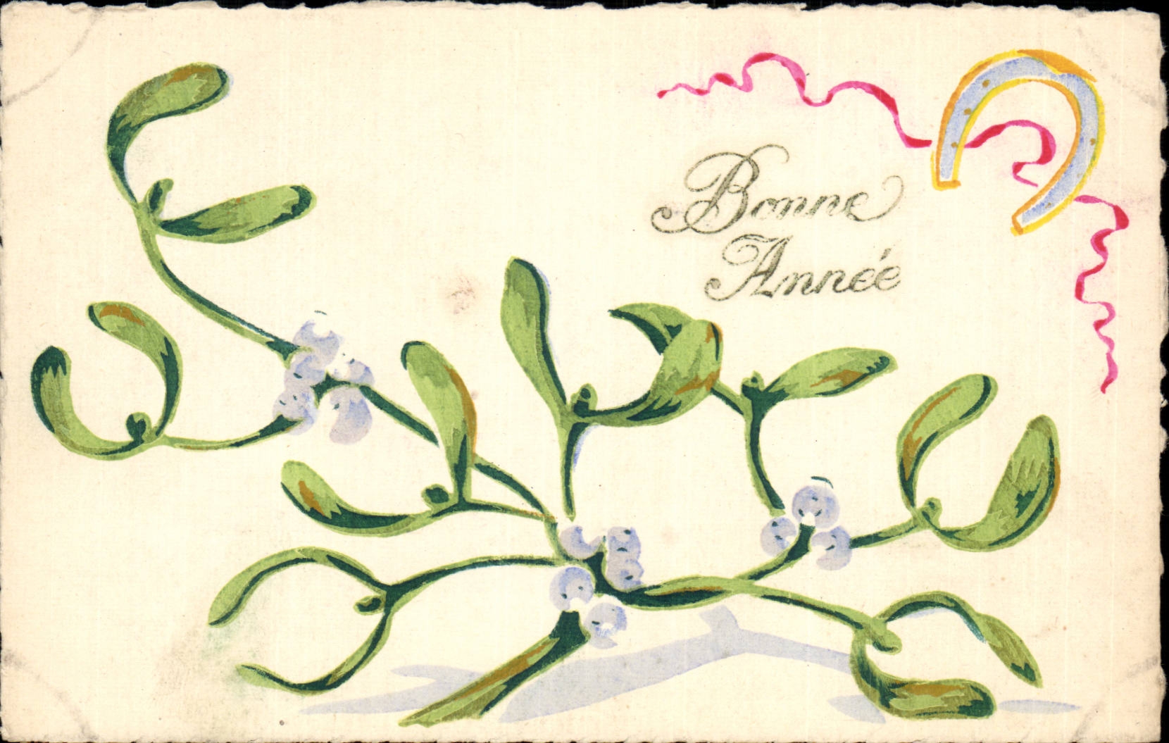 CPA Fantaisie Fleurs Bonne annee
