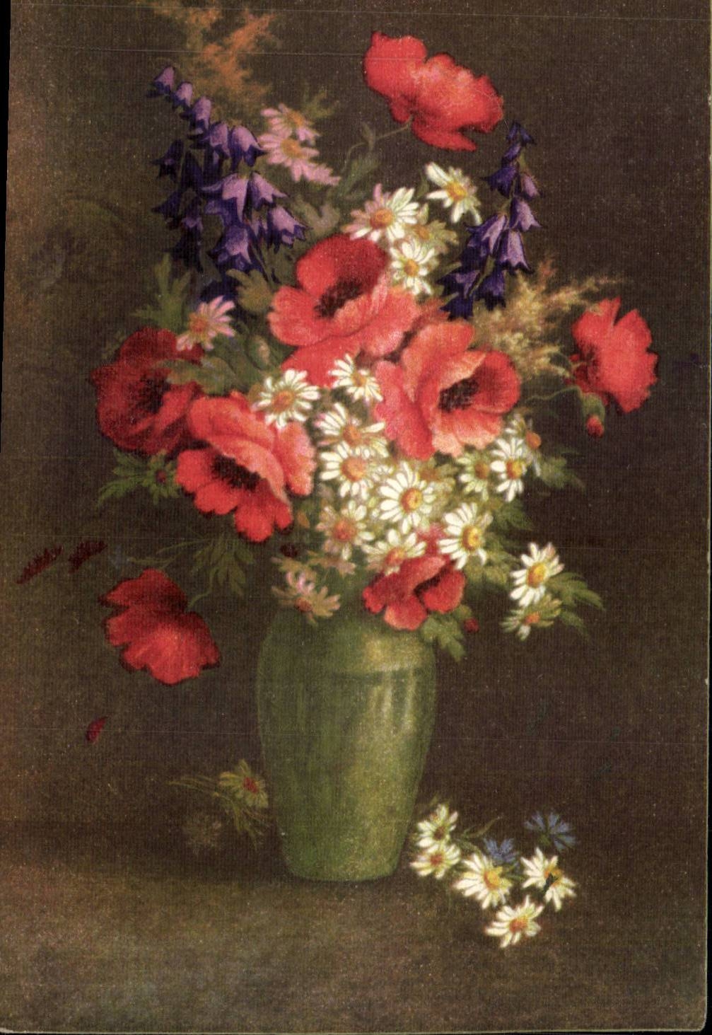 CPA Fantaisie Fleurs 